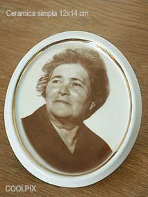 Placa ceramica simpla 12x14 cm